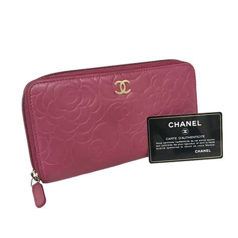 Chanel Portafoglio Camelia Grande Pelle di Agnello